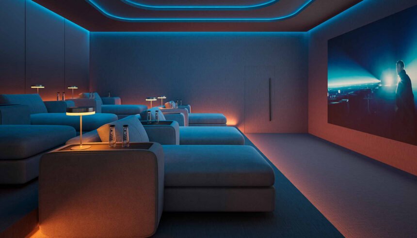 Cinema theatre and library